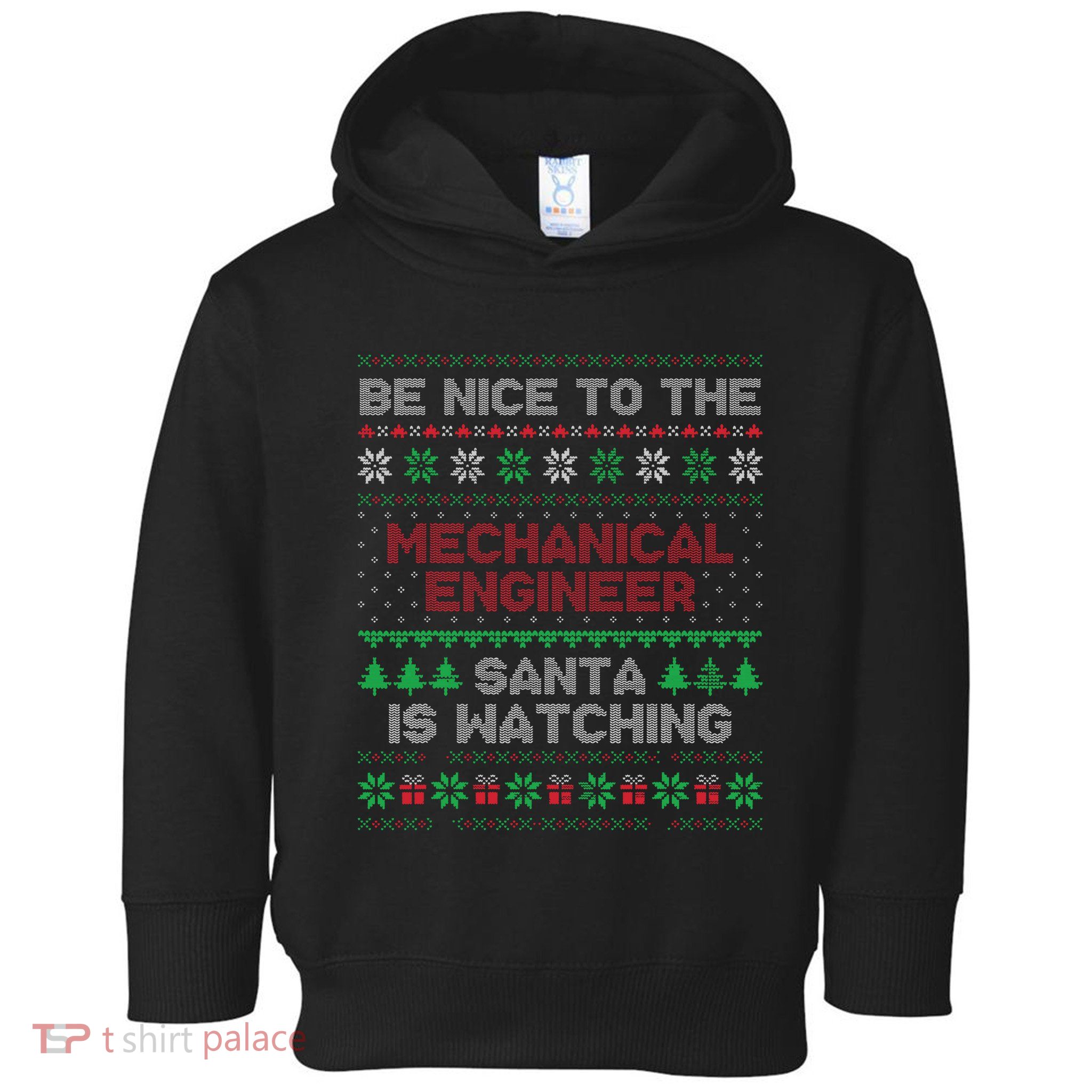 Mechanical Engineer Gift Mechanical Engineer Ugly Sweater Toddler Hoodie