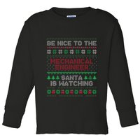 Mechanical Engineer Gift Mechanical Engineer Ugly Sweater Toddler Long Sleeve Shirt