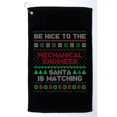 Mechanical Engineer Gift Mechanical Engineer Ugly Sweater Golf Towel