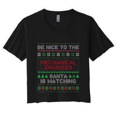 Mechanical Engineer Gift Mechanical Engineer Ugly Sweater Crop Top