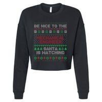 Mechanical Engineer Gift Mechanical Engineer Ugly Sweater Cropped Pullover Crew