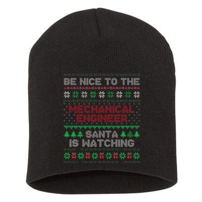 Mechanical Engineer Gift Mechanical Engineer Ugly Sweater Short Acrylic Beanie