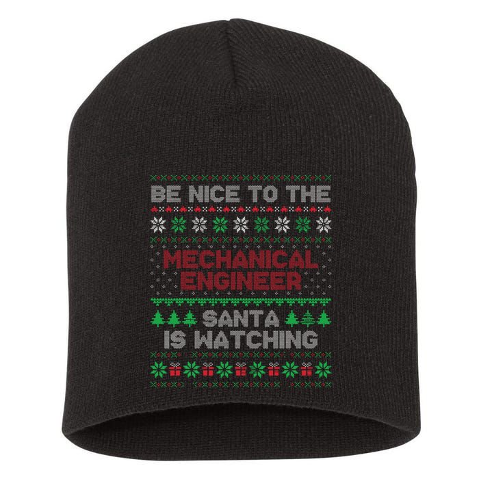 Mechanical Engineer Gift Mechanical Engineer Ugly Sweater Short Acrylic Beanie