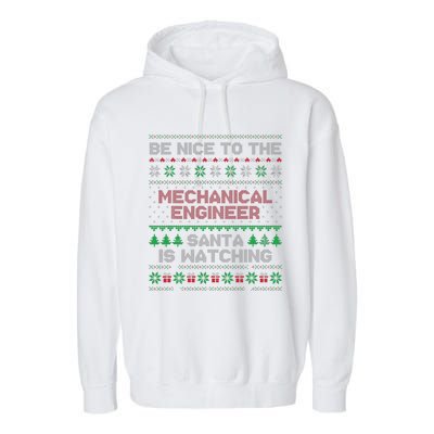 Mechanical Engineer Gift Mechanical Engineer Ugly Sweater Garment-Dyed Fleece Hoodie