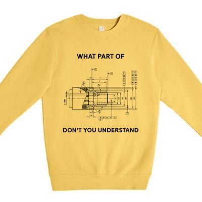 Mechanical Engineer Gift Premium Crewneck Sweatshirt