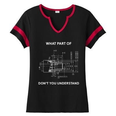 Mechanical Engineer Gift Ladies Halftime Notch Neck Tee