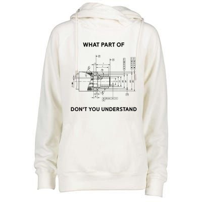 Mechanical Engineer Gift Womens Funnel Neck Pullover Hood