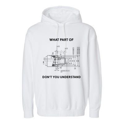 Mechanical Engineer Gift Garment-Dyed Fleece Hoodie