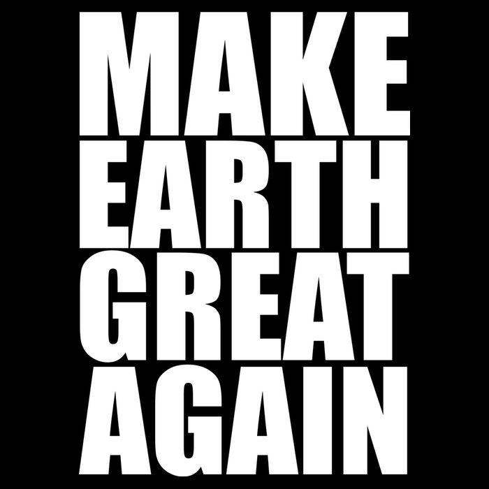 Make Earth Great Again Drawstring Bag