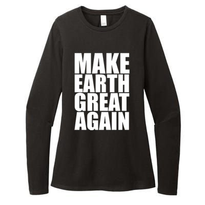 Make Earth Great Again Womens CVC Long Sleeve Shirt