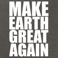 Make Earth Great Again Cotton Canvas Backpack