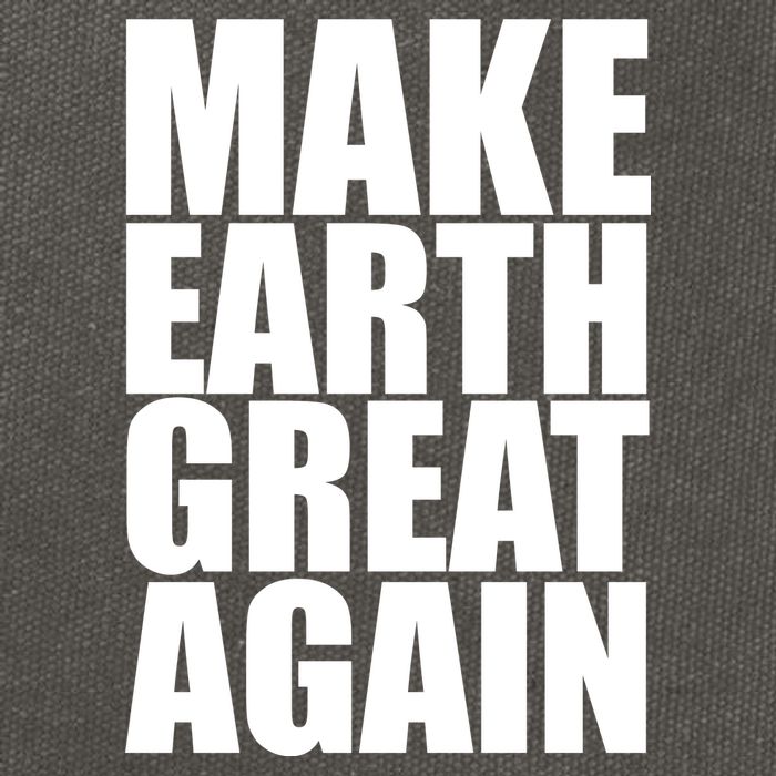 Make Earth Great Again Cotton Canvas Backpack