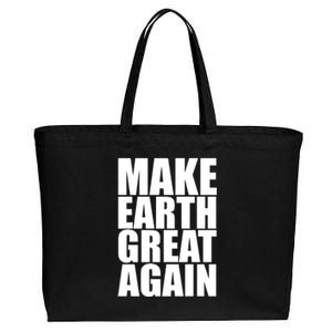 Make Earth Great Again Cotton Canvas Jumbo Tote