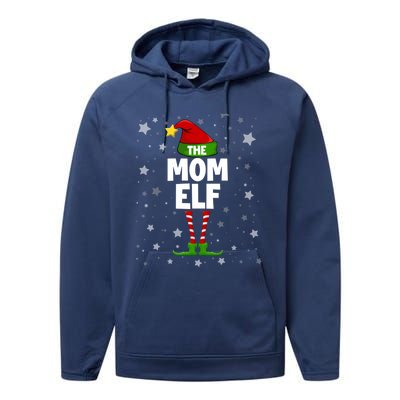 Mom Elf Group Matching Family Outfit Costum Christmas Mother Gift Performance Fleece Hoodie