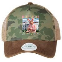 Make Easter Great Again Funny Trump Bunny Spring Hunt Eggs Legacy Tie Dye Trucker Hat