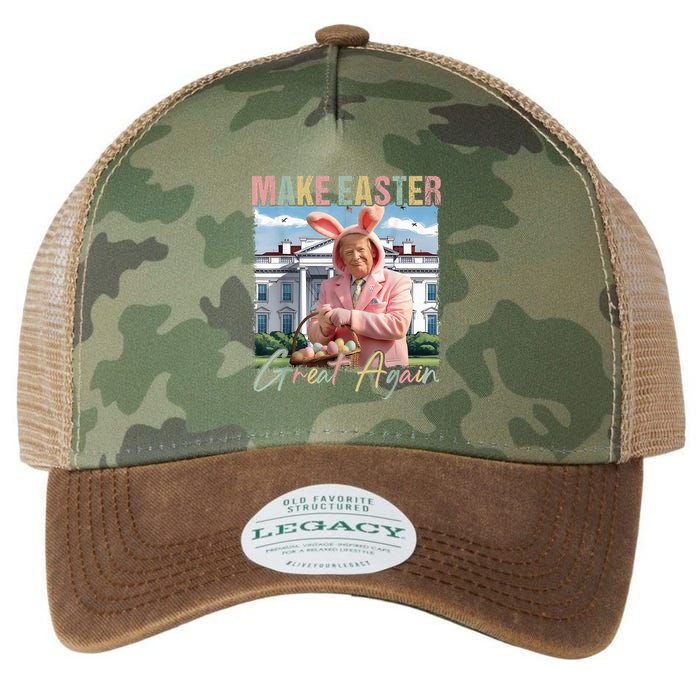 Make Easter Great Again Funny Trump Bunny Spring Hunt Eggs Legacy Tie Dye Trucker Hat