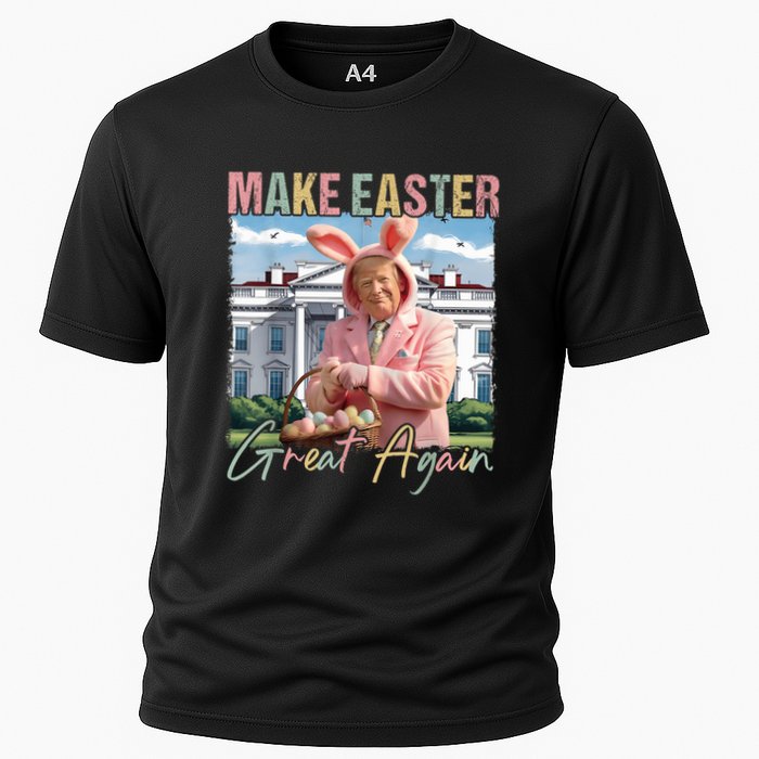 Make Easter Great Again Funny Trump Bunny Spring Hunt Eggs Performance Shirt