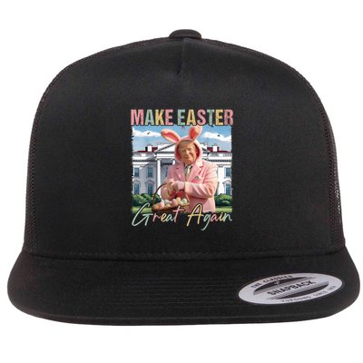 Make Easter Great Again Funny Trump Bunny Spring Hunt Eggs Flatbill Hat