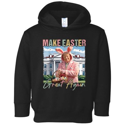 Make Easter Great Again Funny Trump Bunny Spring Hunt Eggs Toddler Hoodie