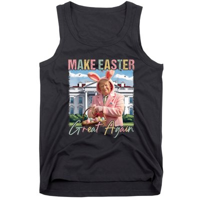 Make Easter Great Again Funny Trump Bunny Spring Hunt Eggs Tank Top