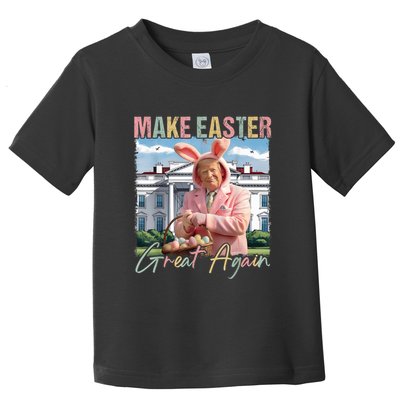Make Easter Great Again Funny Trump Bunny Spring Hunt Eggs Toddler T-Shirt