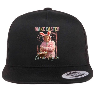 Make Easter Great Again Funny Trump Bunny Spring Hunt Eggs Flatbill Hat