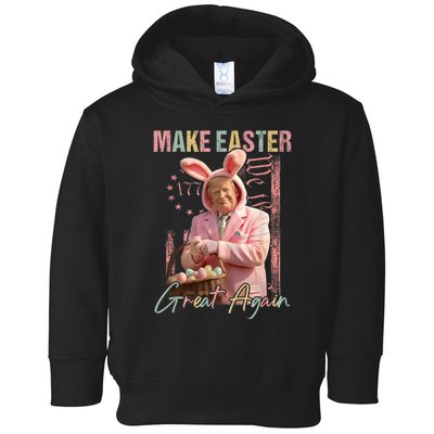 Make Easter Great Again Funny Trump Bunny Spring Hunt Eggs Toddler Hoodie