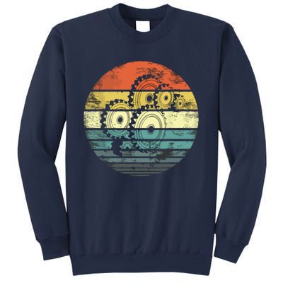 Mechanical Engineer Gifts Funny Retro Cogs Engineering Gear Sweatshirt