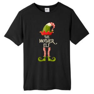 Mother Elf Group Family Elves Christmas Pajama Matching Gift Tall Fusion ChromaSoft Performance T-Shirt