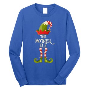 Mother Elf Group Family Elves Christmas Pajama Matching Gift Long Sleeve Shirt