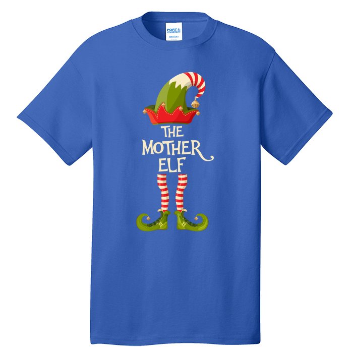 Mother Elf Group Family Elves Christmas Pajama Matching Gift Tall T-Shirt