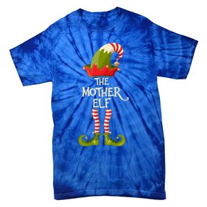 Mother Elf Group Family Elves Christmas Pajama Matching Gift Tie-Dye T-Shirt