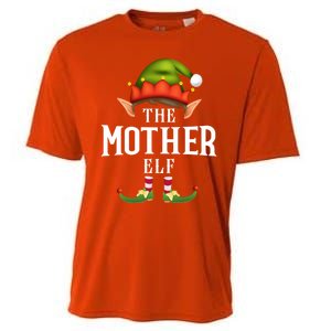 Mother Elf Group Funny Christmas Pajama Party Gift Cooling Performance Crew T-Shirt