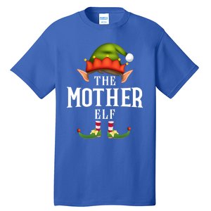 Mother Elf Group Funny Christmas Pajama Party Gift Tall T-Shirt