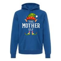 Mother Elf Group Funny Christmas Pajama Party Gift Premium Hoodie