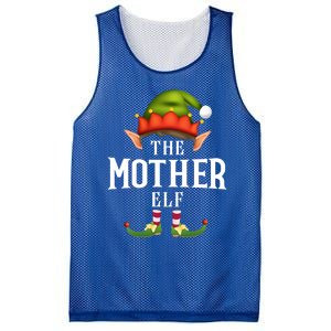 Mother Elf Group Funny Christmas Pajama Party Gift Mesh Reversible Basketball Jersey Tank