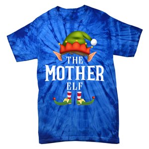 Mother Elf Group Funny Christmas Pajama Party Gift Tie-Dye T-Shirt