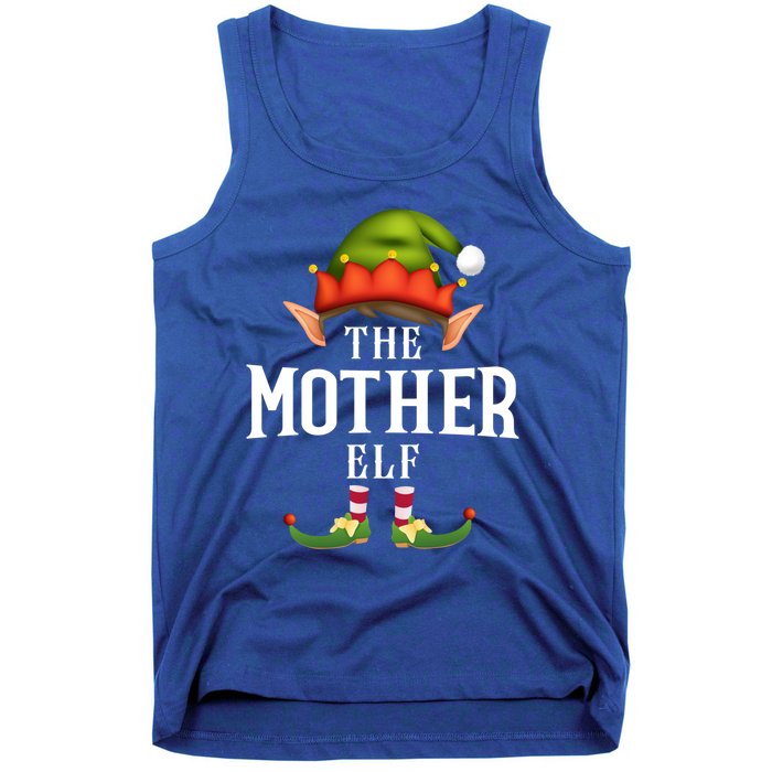 Mother Elf Group Funny Christmas Pajama Party Gift Tank Top