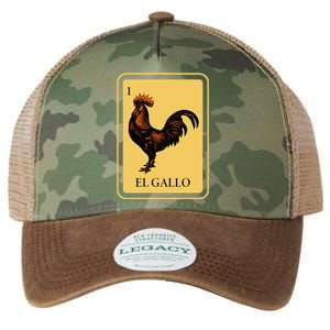 Mexican El Gallo Bingo Card Game Traditional Rooster Legacy Tie Dye Trucker Hat