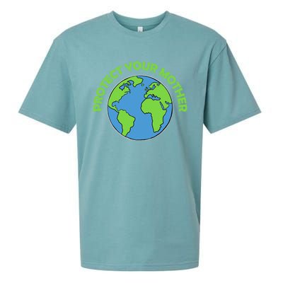 Mother Earth Gift Protect Your Mother Cute Gift Sueded Cloud Jersey T-Shirt