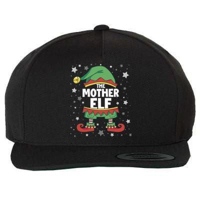 Mother Elf Gift Matching Family Group Party Christmas Mum Cool Gift Wool Snapback Cap