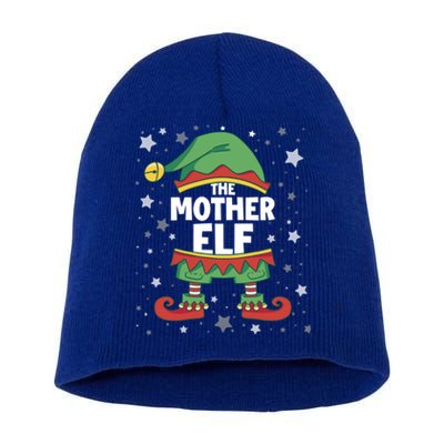 Mother Elf Gift Matching Family Group Party Christmas Mum Cool Gift Short Acrylic Beanie