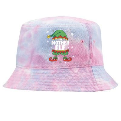 Mother Elf Gift Matching Family Group Party Christmas Mum Cool Gift Tie-Dyed Bucket Hat