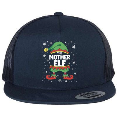 Mother Elf Gift Matching Family Group Party Christmas Mum Cool Gift Flat Bill Trucker Hat