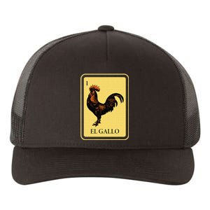 Mexican El Gallo Bingo Card Game Traditional Rooster Yupoong Adult 5-Panel Trucker Hat