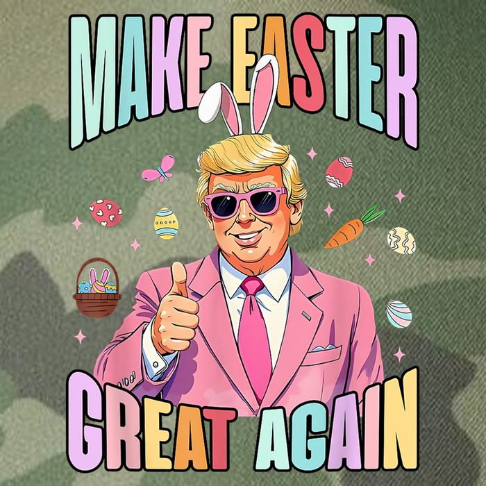 Make Easter Great Again Funny Trump Bunny Spring Hunt Eggs Legacy Tie Dye Trucker Hat