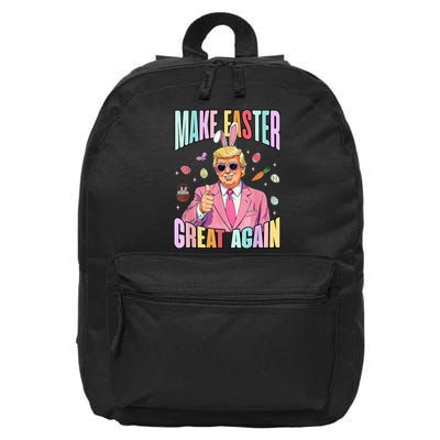 Make Easter Great Again Funny Trump Bunny Spring Hunt Eggs 16 in Basic Backpack