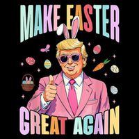 Make Easter Great Again Funny Trump Bunny Spring Hunt Eggs Wool Snapback Cap