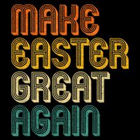 Make Easter Great Again Trump Retro Vintage Apron