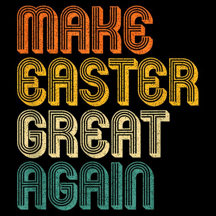Make Easter Great Again Trump Retro Vintage Apron